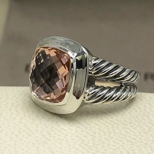 David Yurman Albion Ring 11mm With Morganite